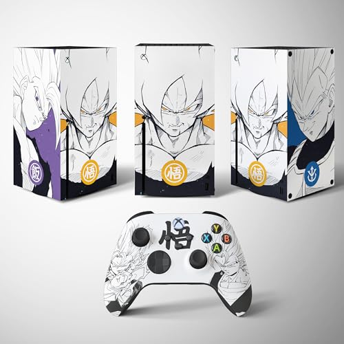 Xbox Serie X Manga und Anime Sticker, X Serie Manga Aufkleber, Konsole und Controller, Xbox Serie X Gaming Skin, Vinylhülle (1 Controller)