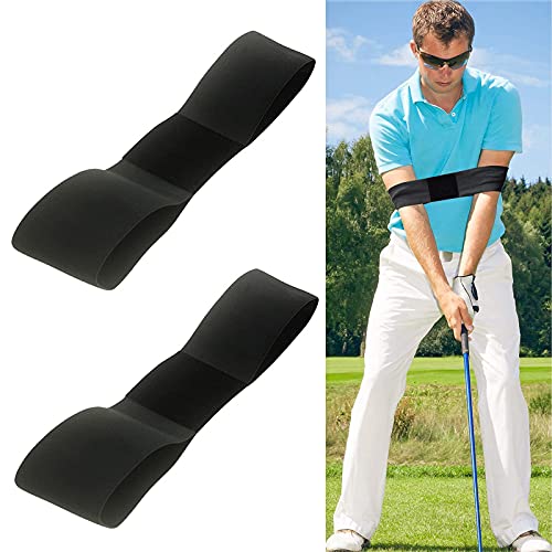 Exbrith 2 Stück Golf Schwungtrainer für Die Arme, Swing Trainer Handgelenk, Arm Corrector Golfschwung, für Alle Golfer, Verbessern Sie Ihre Schwunghaltung, Verbessern Sie Ihre Schwungfähigkeiten