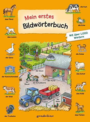 Mein erstes Bildwörterbuch: Wörterbuch zum Deutsch lernen mit über 1000 Begriffen für Kinder ab 3 Jahren