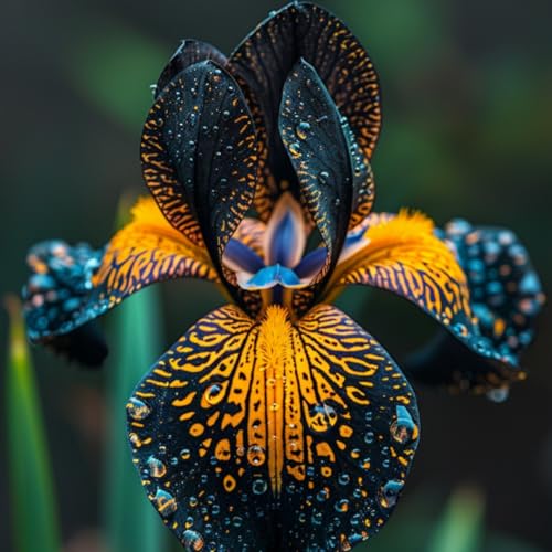 Iris/iris bulbs/iris knollen-mehrjährig winterhart,Zierblumen, geeignet für die Gartenbepflanzung -4 zwiebeln-F