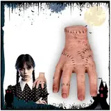 Wednesday Händchen, Hand Für Halloween-Dekoration, Wednesday Family Hand, Realistic Scarred Händchen, Halloween Hände Spielzeug, Gummihand, Latex Hände, Hand Requisiten, Horror-Requisiten Für Cosplay