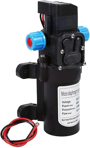 Hochdruck-Wasserpumpe, Selbstansaugende Wasserpumpe dc 12V 5L / Min 116Psi, Membranpumpe Für Wohnmobile, Boote, Wohnwagen und Gärten