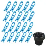 ZOKJSW Clips Halter Kunststoff für Mülleimer Küche 20 Pcs Clip Verschluss Mülleimer Clip Farbe zufällig