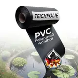 Black Forest Pond Shop TEICHFOLIE 2 x 1 m | TEICHFOLIE 1 mm aus PVC für Ihr Teich, Gartenteich, Schwimmteich (1x2m)_ auch Ideal für Ihr Hochbeet im Garten - Made in Germany 2m x 1m