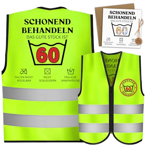 Lustige Geschenk zum 60 Geburtstag Mann, Geburtstag Weste mit Geldgeschenke Geburtstag 60, Geburtstagsgeschenk für Männer 60 Geburtstag Mann, Männergeschenke zum geburtstag 60.ter Geburtstag Mann