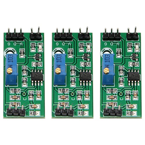 Eorleya 3 StüCke LM393 3,5-24V Spannungs Komparator mit LED Anzeige Analoge Komparator Steuerung mit Pegel Ausgang