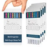 5x 10in1 Multi Drogentest Urintest – 10 Drogenarten – Drogenschnelltest auf THC, Amphetamine, Kokain, Opiate, Meth, Methadon, MDMA, Benzodiazepine, Oxycodon und Butalbital