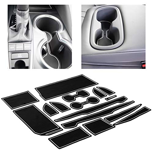 CupHolderHero Passend für Toyota Camry Zubehör 2018–2021 Premium Custom Interior AntiRutsch AntiStaub Cup Holder Inserts, Center Console Liner Mats, Door Pocket Liner Liner Liner Liner Liner Mats