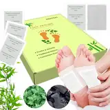 Entgiftungspflaster FüßE Detox FußPflaster Entgiftung - 112 Stück (56 Paar) Deep Cleansing Foot Pads Pflaster tiefes Reinigen zur Stressentlastung, Schlafhilfe, Verbesserung der Blutzirkulation