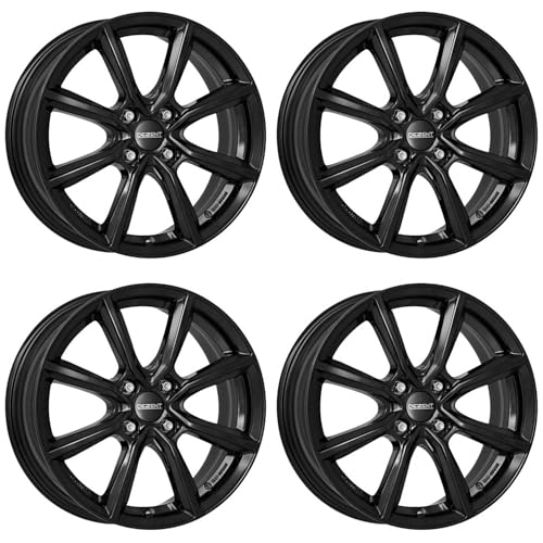 4x Dezent Felgen TN black 6.5Jx16 ET45 4x100 kompatibel mit Dacia Dokker Lodgy Logan Sandero Jogger Sandero Stepway