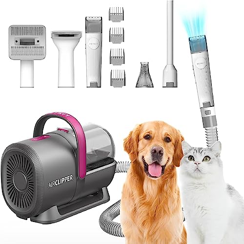 PETKIT Hundeschermaschine mit Staubsauger, 5 in 1 Profi Haustierpflegeset, Leise Schermaschine Hund Katze Tierhaarschneidemaschine, Professioneller Hundehaarschneidemaschine, 1.5L