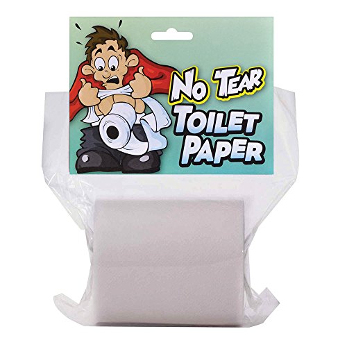 Bristol Novelty GJ414 Nicht-zerreißbares Toilettenpapier Accessoire, Weiß, Unisex – Erwachsene, Einheitsgröße