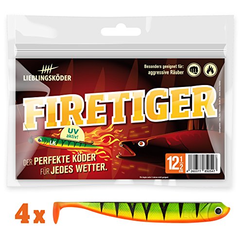 Lieblingsköder Gummifisch Firetiger 12,5 cm