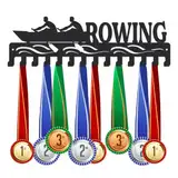 SUPERDANT Rudern Medaillen Aufbewahrung Rudern Medaille Aufhängedekor Ruder Medaillen Halter Metallmedaillenaufhänger Dekor Zum Aufhängen Der Ruder Medaillenhalter Geschenke für Sportler Kinder