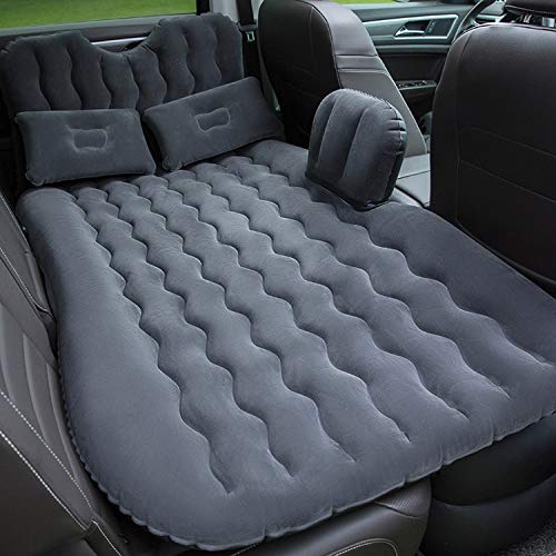 Icelus Auto Matratze SUV Luftmatratze with Luftpumpe 185 * 90 * 15 cm Aufblasbare Camping Kombi Luftbett für Auto Rücksitz Dickere Kofferraum Matratze Bett für Camping Outdoor Traveling