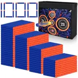 1000 Pfeile Darts Schaum Munition kompatibel mit Nerf Gun Elite,Refill Kugeln passen für N-Strike Elite Series Blasters Spielzeug Pistole,Dart Zubehör mit Shooting Practice Target Toy Storage Mesh Bag