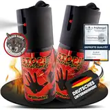 2 x Wilhelm Pfefferspray 40 ml Tierabwehr Selbstverteidigung CS Gas KO Spray hochdosiert (ca. 2 Mio. Scoville) effektives Verteidigungsspray