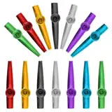 14 Stück Kazoo Set Aus Aluminiumlegierung - Musikinstrumente in 7 Farben für Kinder, Musikliebhaber, Anfänger - Party Favors Geschenke