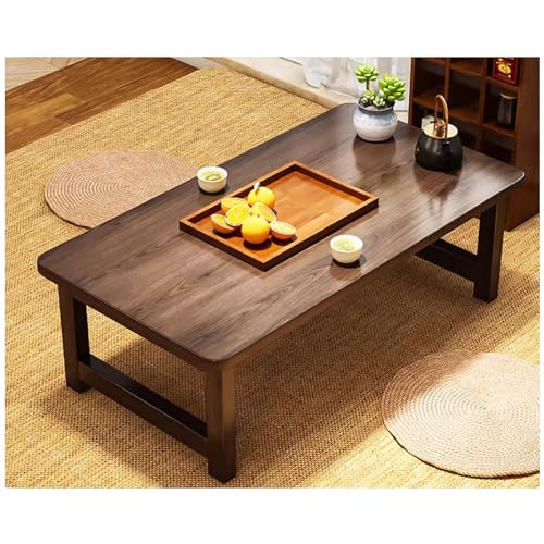 17,7 Zoll Hoher Klapptisch, Holztisch Mit Dicker Platte Und Stabilen Beinen, Wohnzimmer-Couchtisch, Klappbarer Teetisch, Beistelltisch, Für Drinnen Und Draußen (Color : B, S : 120x48x45cm), CJ-111