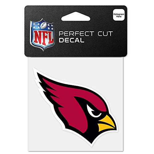 NFL Arizona Cardinals 63035011 Perfect Cut Color Decal, 4" x 4", Black