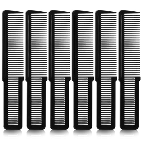 6 Stück Haarkamm Schwarz Kamm Frauen Friseur Kamm Männer Haarkamm Bruchfester Schwarz Friseur Kamm Haarschneidekamm Antistatischer Kamm Schneidekamm Friseur Friseure Salon Kamm Styling Kämme