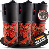 3 x Wilhelm Pfefferspray 40 ml Tierabwehr Selbstverteidigung CS Gas KO Spray hochdosiert (ca. 2 Mio. Scoville) effektives Verteidigungsspray