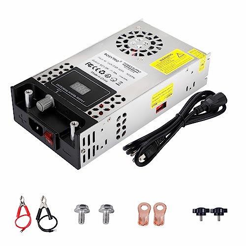 BOSYTRO Regelbares Netzteil 0-24V 25A 600W Schaltnetzteil Transformator Power Supply Trafo 230v auf 12v Netzteil SMPS für LED Streifen, CCTV, Radio, Kamera, Labornetzteil