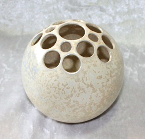 Kugelvase Steckvase Keramik Handarbeit 9 cm