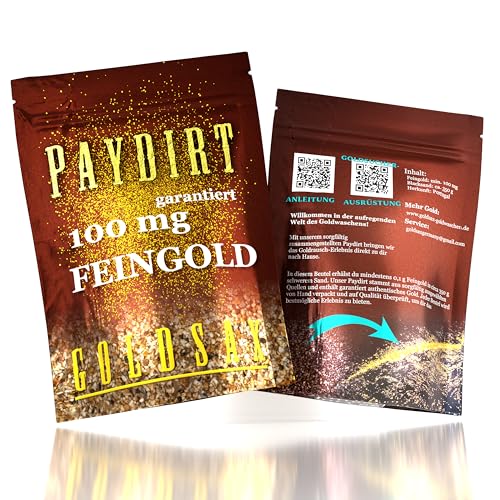 Paydirt Feingold zum Goldwaschen, GOLDSAX (100 mg)
