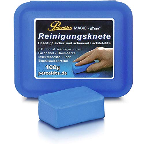 Petzoldt's Profi-Reinigungsknete Magic-Clean, Blau, 100 Gramm, Lackknete