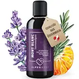 ALPENHERZ Saunaaufguss - 100% naturrein - 100ml mit ätherische Öle aus Lavendelöl, Mandarine & Rosmarienöl Saunadüfte Aufgussmittel Saunaöl Sauna Zubehör Saunaduft Aufguss Geschenkset