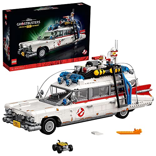 LEGO Icons Ghostbusters ECTO-1, großes Auto-Set für Erwachsene, Modellauto-Spielzeug, Geschenk zum Geburtstag für Männer, Frauen, Sie und Ihn, Ausstellungsstück für Sammler, Home-Deko 10274