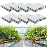 8 Stück Hochleistung Reflektierende Pflanzenfolie 160x210 cm, Hoch-Reflektorisch Mylar für Garten, Gewächshaus, Lichtverteilung Verbesserung