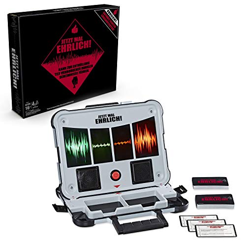 Hasbro Jetzt mal ehrlich!, Partyspiel mit Lügendetektor, für 2 und mehr Spieler, ab 16 Jahren