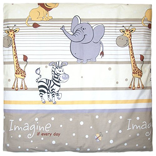 Deko Kissenbezug für Baby Kind Bezug für Kissen 80x80 cm D25