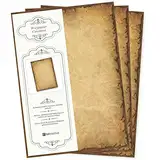 TATMOTIVE PREMIUM Altes Briefpapier 50 Blatt Papier beidseitig A4 alt vintage retro Mittelalter antik nostalgisch