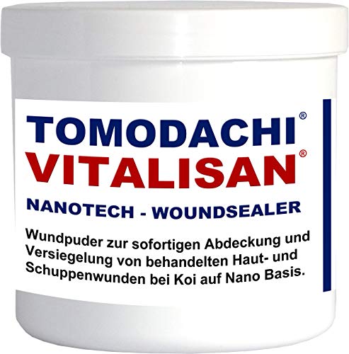 Tomodachi Wasserfeste, antibakterielle Wundversiegelung für Koi auf Nanobasis VitaliSan Wundversorgung für Koi, innovativ, schützt Wunden im Wasser und unterstützt die Wundheilung 100g Dose