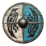 Wikinger Schild, Wikinger Mittelalter Schild für Erwachsene, Wikinger-Rundschild, Rundschild aus, Dekoratives Schild Spielzeug für Restaurant, Mittelalter Valhalla Warweave Wikinger Schild