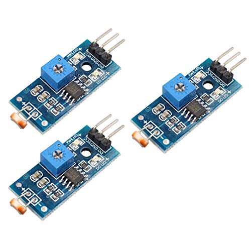 DollaTek 3Pcs Digitales Licht Intensitätssensormodul Fotowiderstand Photowiderstand für Arduino UNO