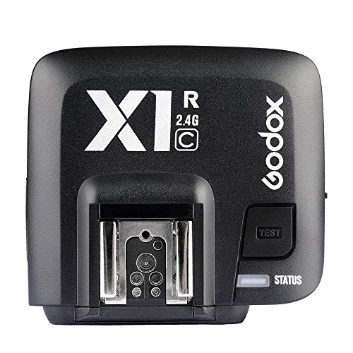 GODOX X1R-C 32-Kanal TTL 1/8000s Funkauslöser Blitzempfänger Fernauslöser für Canon EOS Kameras GODOX X1T-C Sender