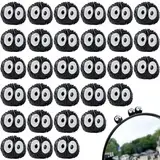 30 kleine Kohlekugel-Ornamente – niedliche Cartoon-Innendekoration, Auto-Rückspiegel-Dekoration, Armaturenbrett-Dekoration, Miniatur-Landschaft, Harz-Kohleblöcke – interessante Autospiegel-Dekoration