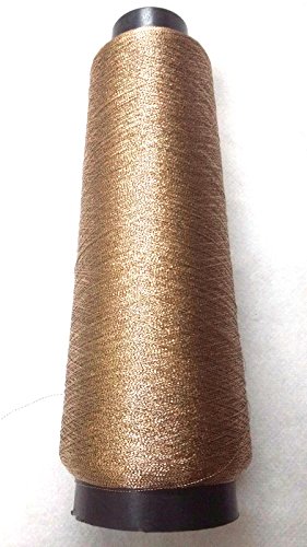 Schwarzes & leichtes Kupfer – sehr feine Kunstseide gedreht mit Lurex – Neem Jari Zari – zum Häkeln, Nähen, Sticken, Strickschmuck
