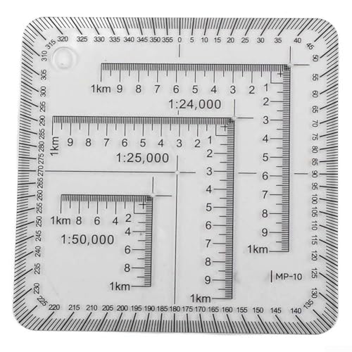 7 cm Acryl-Lineal für praktische technische und geografische Messungen