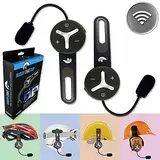 BuddyChat Duo (2er Set) Bluetooth Fahrrad Sport Ski Arbeit Intercom Helm Headset, Freisprechanlage Funkgerät, Gegensprechanlage, DSP-Geräuschunterdrückung, Reichweite bis 1000m
