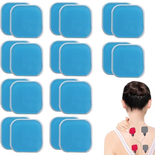 20 Stück Ersatzsets Gel Pads,45 x 45 mm Elektroden Pads für Bauchtrainer,Anwendbar auf Beurer-EM 59 Gel Pads Ersatzsets,Ersatz Gel Pad kompatibel mit EM 59 Heat Digital TENS