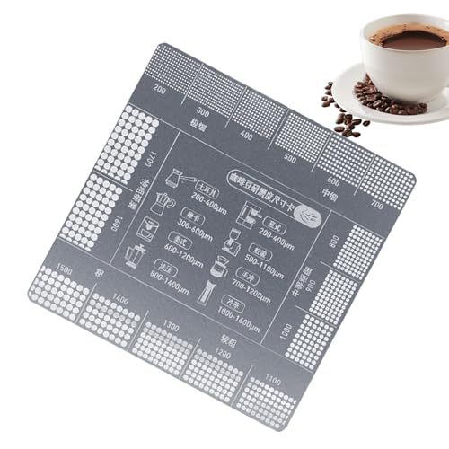 Messlineal für Kaffeebohnenmahlen, Edelstahl, Präzisionsmesswerkzeug für Kaffeemahlgröße, professionelles Brauwerkzeug, Küchenutensilien für Zuhause, Café