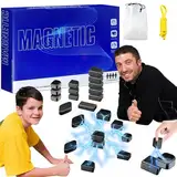 20 PCS Magnetisches Schachspiel,Tragbares magnetspiel Lustiges Tisch-Magnetspiel Partyzubehör für Familientreffen (9 Jahre und älter)