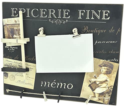 Memo-Board Notizbrett 'Epicerie Fine' mit Leine, Bleistift und Zettelblock