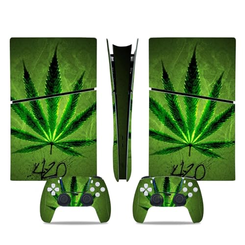 Konsolen Remote Skin Für PS5 Slim Skin Disc Edition & Für PS5 Slim Skin Digital Edition Konsole Und Controller Vinyl Cover Skins Wraps Kratzfest Kompatibel 25696 Skins Wraps Geschenk (Size : Digital