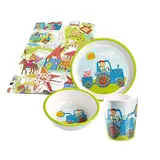 Haba Geschirrset Traktor Melamin Kindergeschirr Geschenkset (3-teilig)